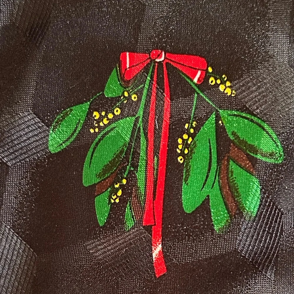 Vtg 1996 Black Looney Tunes Mania Christmas Tie Bugs Bunny Taz Daffy Sylvester